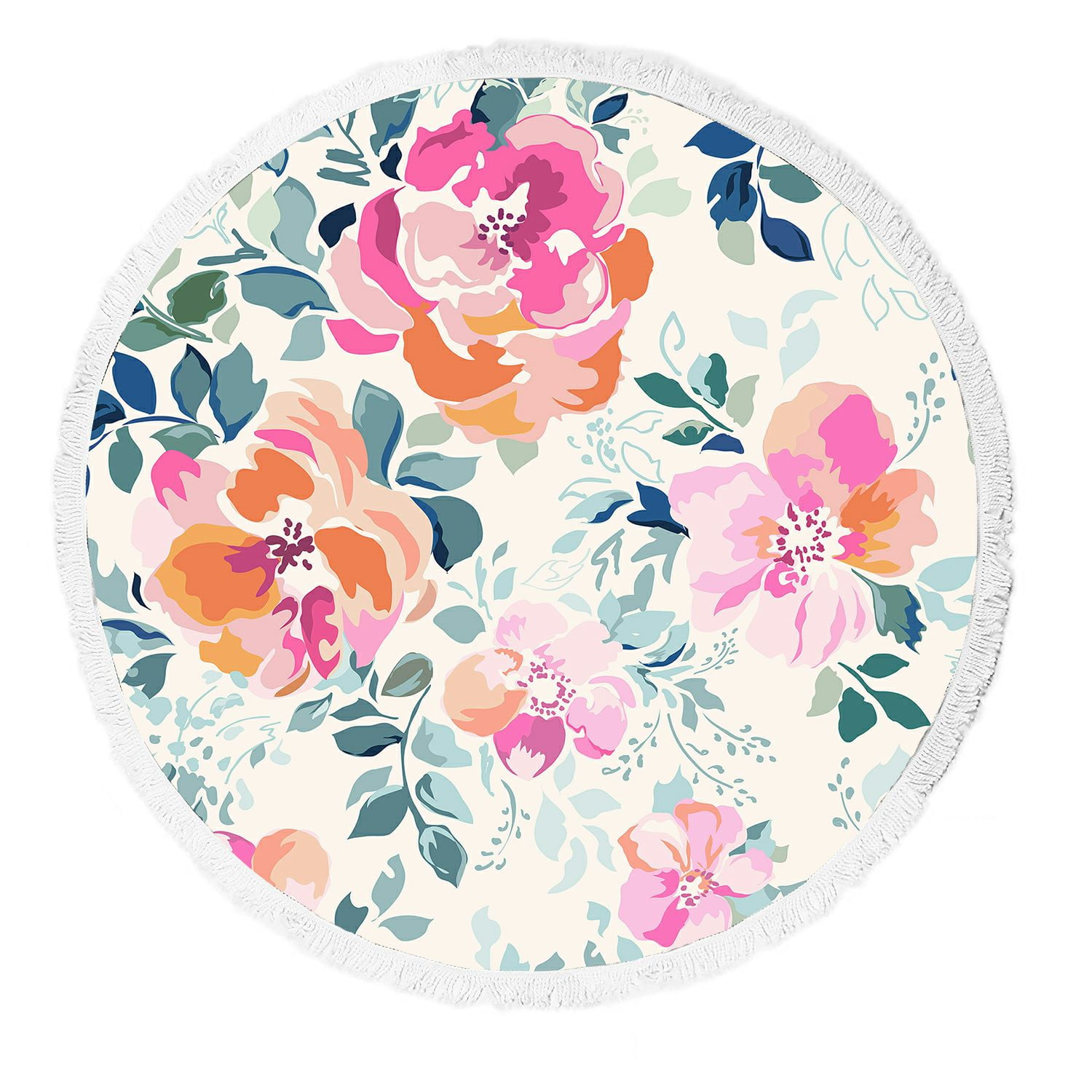Rock Flower Paper Reversible Beach Towel