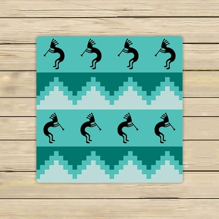 ABPHQTO Southwestern Design Cool Turquoise Colors Towels Beach Bath Pool Sprot Travel Hand Spa Towel 13x13 Inch