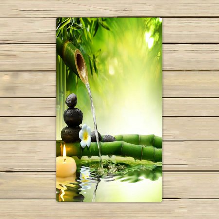 ABPHQTO Spa Stones Flow Water Towels,Beach Bath Pool Sprot Travel Hand Spa Towel 16x28 Inch
