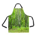 thumbnail image 1 of ABPHQTO Spring Green Czech Forest Apron Home Kitchen Apron with Pockets, 1 of 1