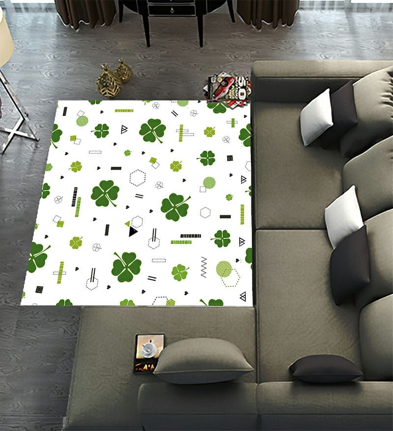 ABPHQTO St Patrick'S Day Area Rugs 5 x 7ft Floor Carpet Mat for Living ...