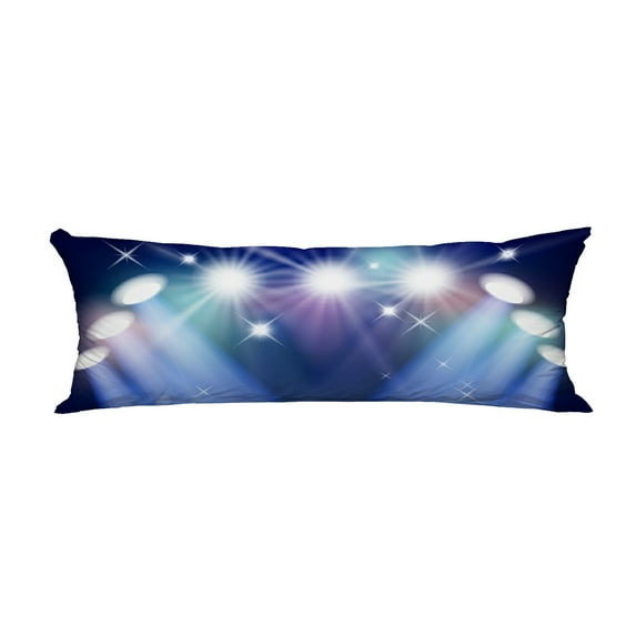 ABPHQTO Stage Light Mesh Body Pillow Covers Pillow Case Protector Pillowcase 20x60 Inch