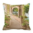 thumbnail image 1 of ABPHQTO Stairs Near Arch Pillow Case Pillow Cover Pillow Protector Two Sides For Couch Bed 18x18 Inch, 1 of 1