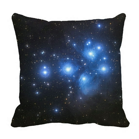 ABPHQTO Star Cluster Constellation Taurus Spikes Glare Pillow Case Pillow Cover Pillow Protector Two Sides For Couch Bed 16x16 Inch