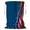 thumbnail image 1 of ABPHQTO Stars And Stripes Fourth Of July Patriotic Storage Basket Laundry Bag with Drawstring 18x24 Inch, 1 of 3