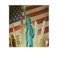 thumbnail image 1 of ABPHQTO Statue Of Liberty With Manhattan And American Flag Japanese Noren Curtain Doorway Door Window Treatment Curtains Cotton Linen Curtain 85x120 cm, 1 of 1