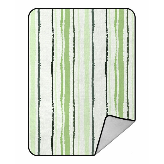 ABPHQTO Strip Vertical Lines Torn Paper Shred Edge Texture Fleece Blanket Fleece Back Throw Blanket 58x80 inch
