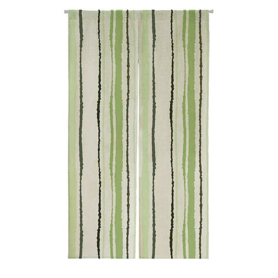 ABPHQTO Strip Vertical Lines Torn Paper Shred Edge Texture Japanese Noren Curtain Doorway Door Window Treatment Curtains Cotton Linen Curtain 85x150 cm
