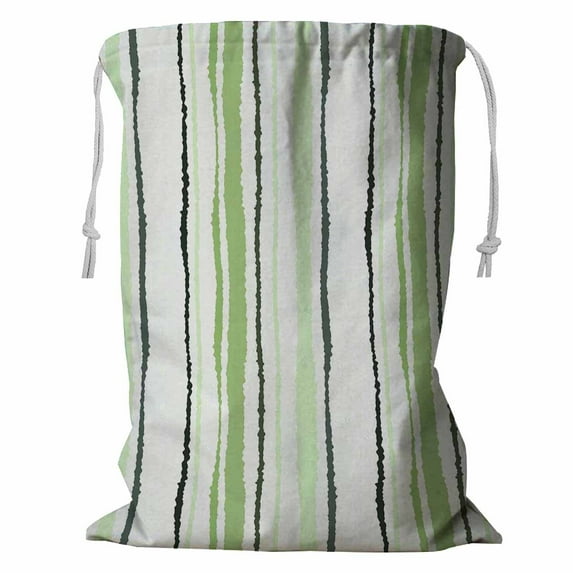 ABPHQTO Strip Vertical Lines Torn Paper Shred Edge Texture Storage Basket Laundry Bag with Drawstring 24x32 Inch
