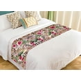 thumbnail image 1 of ABPHQTO Striped Leopard Flower Bed Runner Bedding Scarf Bed Decoration 20x95 inch, 1 of 1