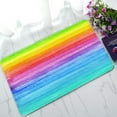 thumbnail image 1 of ABPHQTO Striped Watercolor Version Bright Colors Doormat Entrance Rug Area Rug Floor Mat Home Decor 23.5x16.7 Inch, 1 of 1