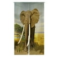 thumbnail image 1 of ABPHQTO Stuffed African Elephant Japanese Noren Curtain Doorway Door Window Treatment Curtains Cotton Linen Curtain 85x120 cm, 1 of 1