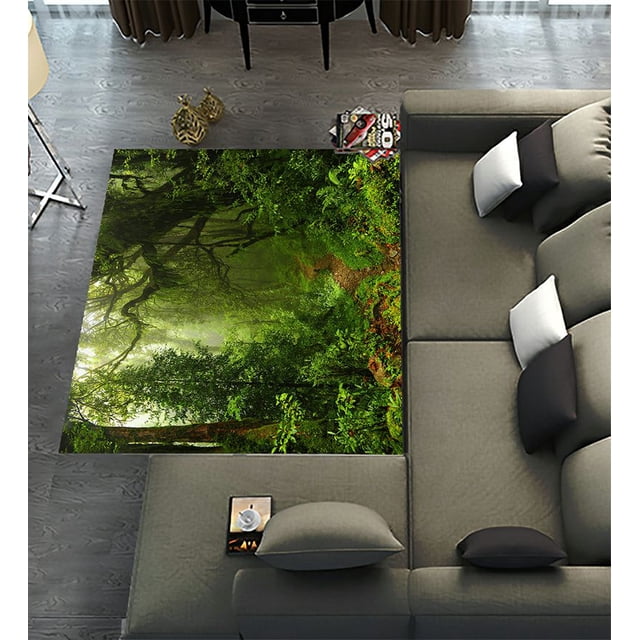 ABPHQTO Subtropical Forest In Nepal Area Rugs 5 x 8ft Floor Carpet Mat