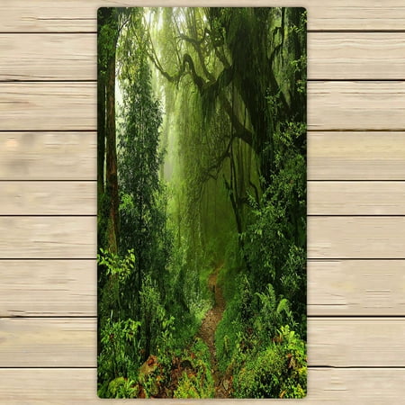 ABPHQTO Subtropical Forest In Nepal Towels Beach Bath Pool Sprot Travel Hand Spa Towel 30x56 Inch