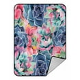 thumbnail image 1 of ABPHQTO Succulent A Beautiful Summer Plant Fleece Blanket Fleece Back Throw Blanket 58x80 Inch, 1 of 1