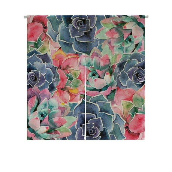 ABPHQTO Succulent A Beautiful Summer Plant Japanese Noren Curtain Doorway Door Window Treatment Curtains Cotton Linen Curtain 85x90 cm