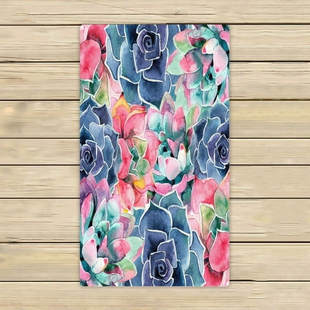 ABPHQTO Succulent A Beautiful Summer Plant Towels Beach Bath Pool Sprot Travel Hand Spa Towel 16x28 Inch