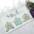 thumbnail image 1 of ABPHQTO Summer Card Beach Huts Doormat Entrance Rug Area Rug Floor Mat Home Decor 23.5x16.7 Inch, 1 of 1