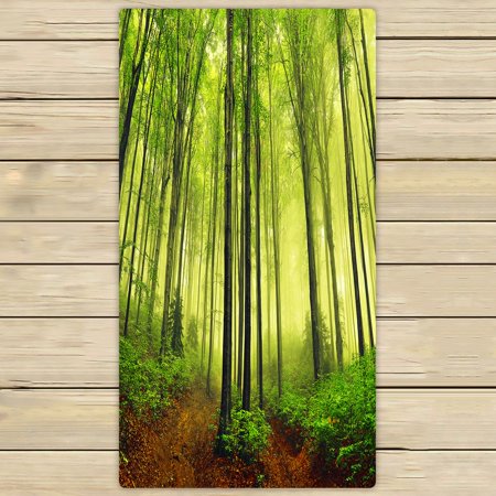 ABPHQTO Summer Fog Forest Towels Beach Bath Pool Sprot Travel Hand Spa Towel 30x56 Inch