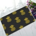thumbnail image 1 of ABPHQTO Summer Gold Pineapple Black Fruit Doormat Entrance Rug Area Rug Floor Mat Home Decor 30 x 18 Inch, 1 of 1