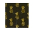 thumbnail image 1 of ABPHQTO Summer Gold Pineapple Black Fruit Japanese Noren Curtain Doorway Door Window Treatment Curtains Cotton Linen Curtain 105x120 cm, 1 of 1