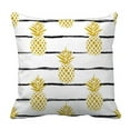 thumbnail image 1 of ABPHQTO Summer Gold Pineapple Pillow Case Pillow Cover Pillow Protector Two Sides For Couch Bed 18x18 Inch, 1 of 1