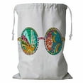 thumbnail image 1 of ABPHQTO Sun Glasses Zentangle Colorful Variant Storage Basket Laundry Bag with Drawstring 18x24 Inch, 1 of 3