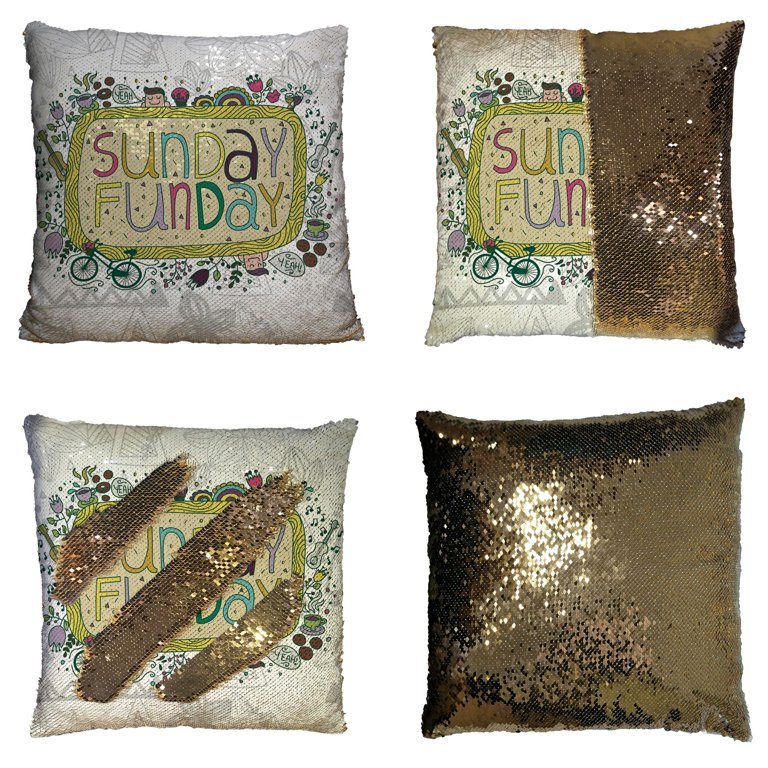 Mermaid sequin clearance pillow walmart