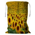 thumbnail image 1 of ABPHQTO Sunflower Field Storage Basket Laundry Bag with Drawstring 24x32 Inch, 1 of 3