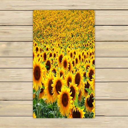 ABPHQTO Sunflower Field Towels Beach Bath Pool Sprot Travel Hand Spa Towel 16x28 Inch