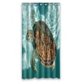 thumbnail image 1 of ABPHQTO Swimming Turtle Waterproof Polyester Shower Curtain and Hooks For Home Decor 36x72 Inch, 1 of 1
