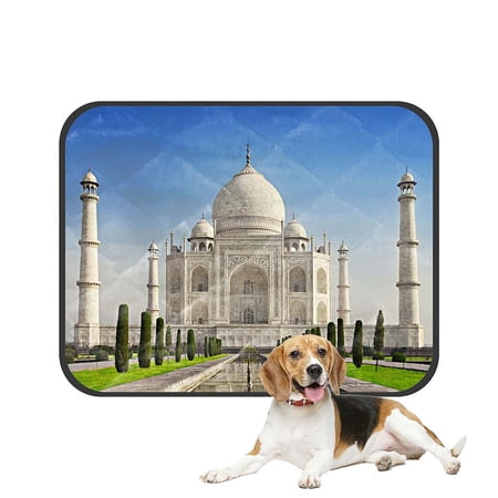 ABPHQTO Taj Mahal In Sunrise Light Agra Pet Dog Cat Bed Pee Pads Mat Cushion Potty Dogs Blankets Crate Bed Kennel 20x24 inch