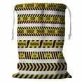 thumbnail image 1 of ABPHQTO Tape Caution Danger Yellow Police Line Warning Tape Danger Tape Caution Tape Storage Basket Laundry Bag 18x24 Inch, 1 of 3