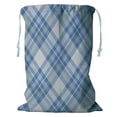 thumbnail image 1 of ABPHQTO Tartan Plaid Pattern Storage Basket Laundry Bag with Drawstring 18x24 Inch, 1 of 3