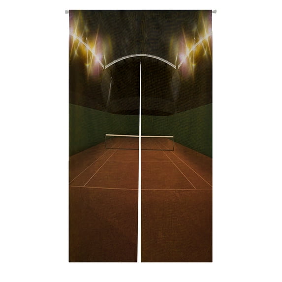 ABPHQTO Tennis Court Stadium Japanese Noren Curtain Doorway Door Window Treatment Curtains Cotton Linen Curtain 85x150 cm