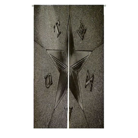 ABPHQTO Texas Star Japanese Noren Curtain Doorway Door Window Treatment Curtains Cotton Linen Curtain 85x90 cm