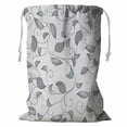 thumbnail image 1 of ABPHQTO Texture With Small Leafs Storage Basket Laundry Bag with Drawstring 18x24 Inch, 1 of 3