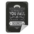thumbnail image 1 of ABPHQTO The Harder You Fall The Higher You Bounce Fleece Blanket Fleece Back Throw Blanket 58x80 inch, 1 of 1