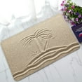 thumbnail image 1 of ABPHQTO The Island With Palm Trees In The Sea Doormat Entrance Rug Area Rug Floor Mat Home Decor 30x18 Inch, 1 of 1