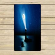 ABPHQTO The Moon Rise Up Towels,Beach Bath Pool Sprot Travel Hand Spa Towel 16x28 Inch