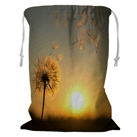ABPHQTO The Setting Sun Storage Basket Laundry Bag with Drawstring 18x24 Inch