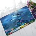 thumbnail image 1 of ABPHQTO The Underwater World Dolphins Plants Doormat Entrance Rug Area Rug Floor Mat Home Decor 30x18 Inch, 1 of 1