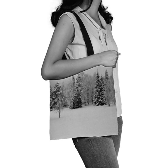 ABPHQTO The Winter Trees At Park Canvas Bag Reusable Tote Grocery Shopping Bags Tote Bag 14x16 inch