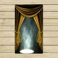 thumbnail image 1 of ABPHQTO Theater Stage Golden Curtains Three Spotlights Smoke Towels Beach Bath Pool Sprot Travel Hand Spa Towel 16x28 Inch, 1 of 1
