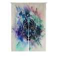 thumbnail image 1 of ABPHQTO Tiger Face Butterflies Coloured Portrait Japanese Noren Curtain Doorway Door Window Treatment Curtains Cotton Linen Curtain 85x120 cm, 1 of 1