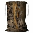 thumbnail image 1 of ABPHQTO Tiger In The Nature Habitat Storage Basket Laundry Bag with Drawstring 24x32 Inch, 1 of 3