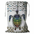 thumbnail image 1 of ABPHQTO Tortoise Ornate Zentangle For Your Storage Basket Laundry Bag with Drawstring 18x24 Inch, 1 of 3