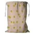 thumbnail image 1 of ABPHQTO Trendy Gold Glitter Polka Dot Golden Pastel Pink Storage Basket Laundry Bag with Drawstring 18x24 Inch, 1 of 3