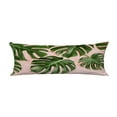 thumbnail image 1 of ABPHQTO Tropical Leaves Monstera On Pink Background Body Pillow Covers Pillow Case Protector Pillowcase 20x60 Inch, 1 of 1