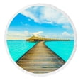 thumbnail image 1 of ABPHQTO Tropical Maldives Resort Hotel Island Beach Sea Sky Beach Towel Beach Blanket with Tassels Beach Throw Towel Yoga Mat Picnic Blanket, 1 of 1